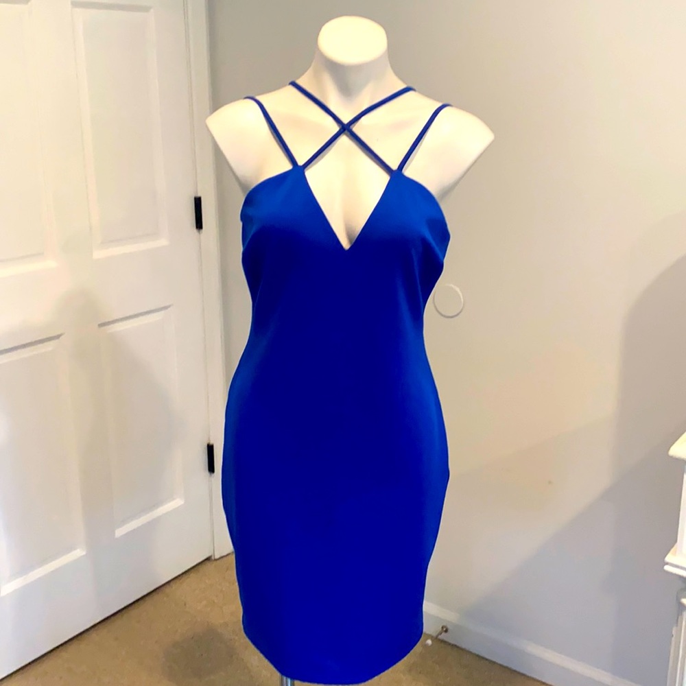 Brand new with tags L royal blue Guess dress
